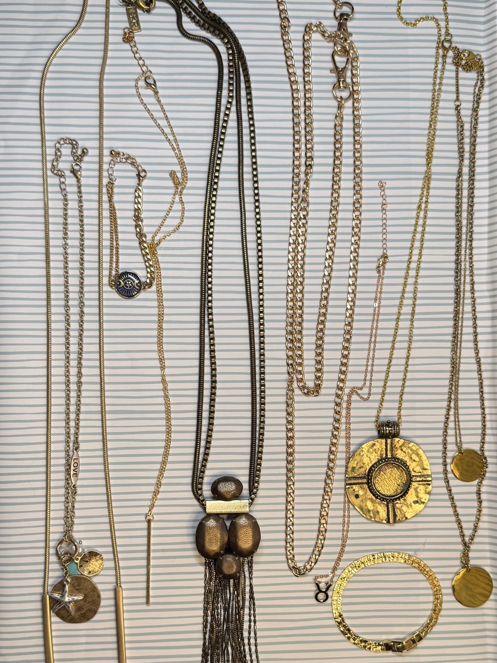 Grab Bag of Fashion Jewelry | Gold Tone & Earth Tone KR by Silpada Necklace